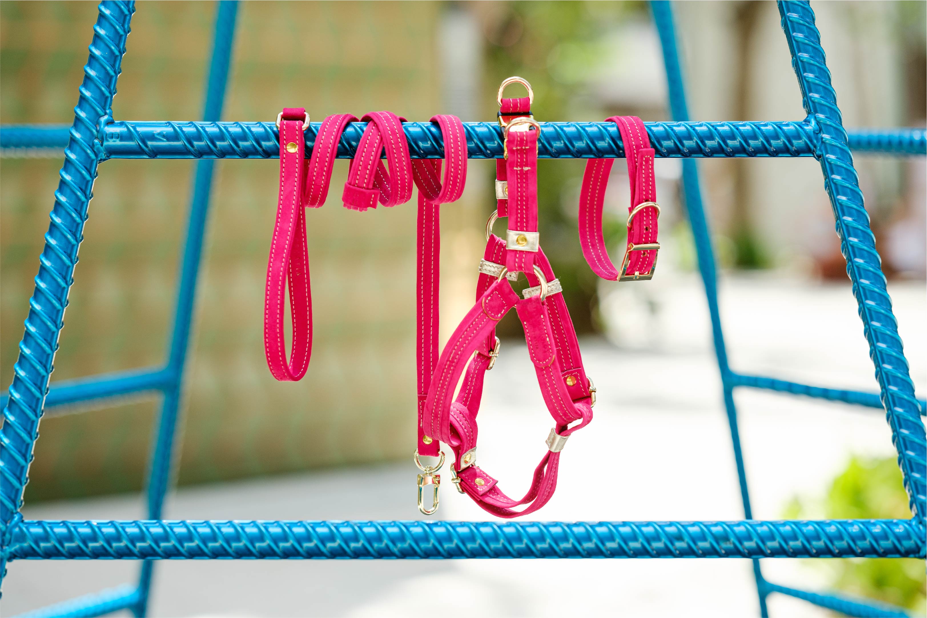 PINK Velvety Touch Italian SUEDE LEASH For Dogs